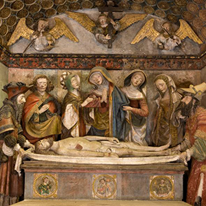 Haut-relief : la mise au tombeau, cathédrale de Rodez (12)