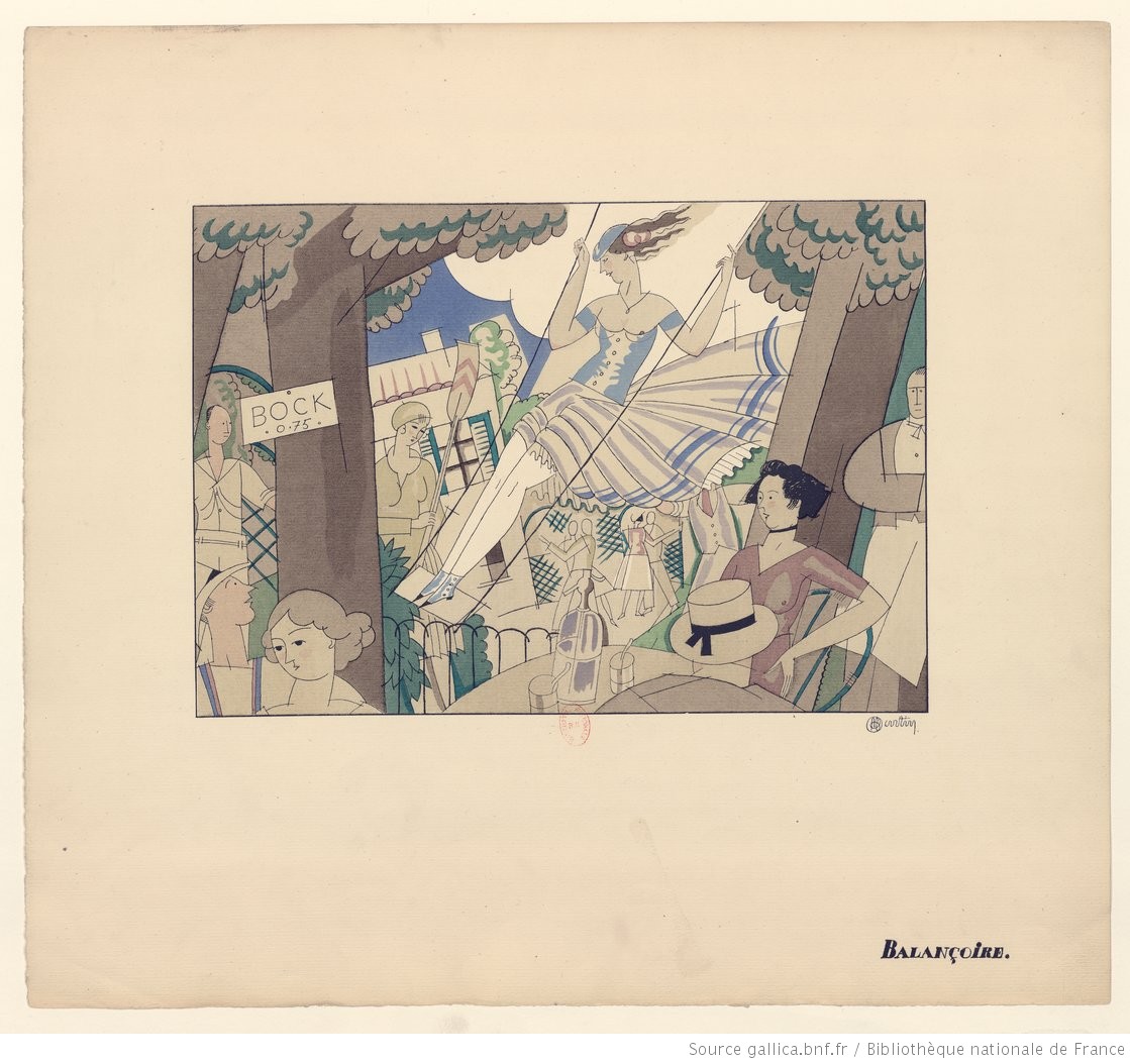 Sports et Divertissements . Musique d'Erik Satie. Dessins de Ch. Martin, [gravés sur cuivres et rehaussés de pochoir par Jules Saudé. Versez du piano. Fac-similé du ms. autogr].