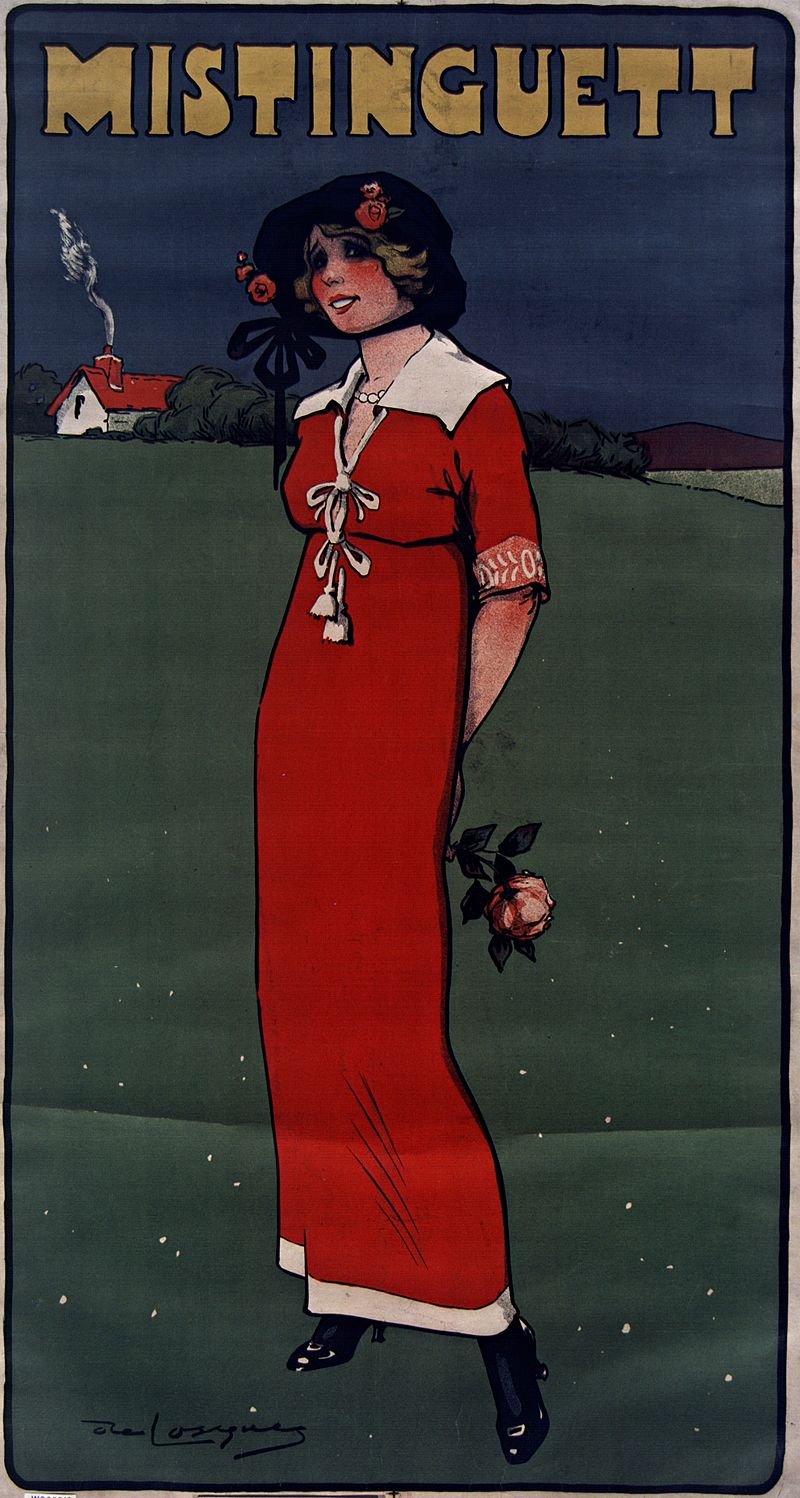 Affiche de Mistinguett signée Daniel de Losques. Bibliothèque nationale de France,