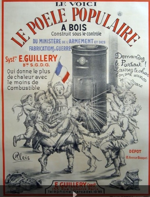 Poêles populaires à bois système Guillery 