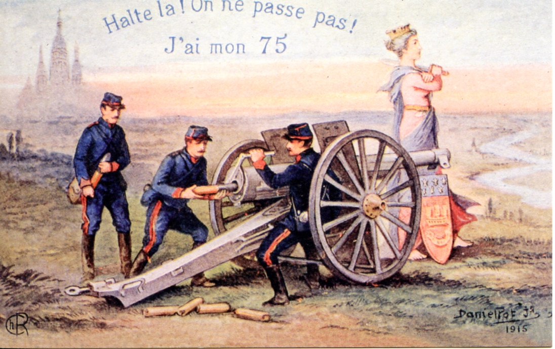 La journée du 75, carte postale.