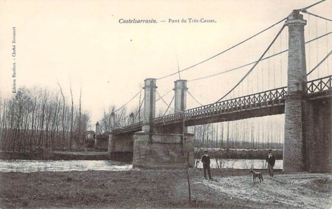 Pont de très-Casses à Castelsarrasin (Tarn-et-Garonne).