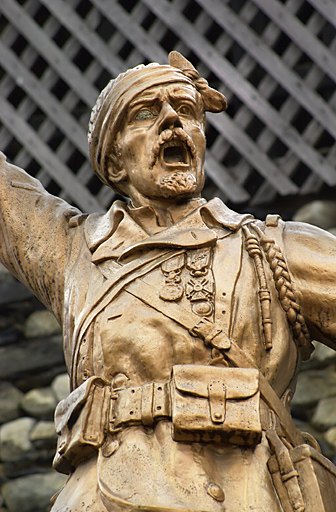 Décorations et fourragère du soldat de Galey (09).