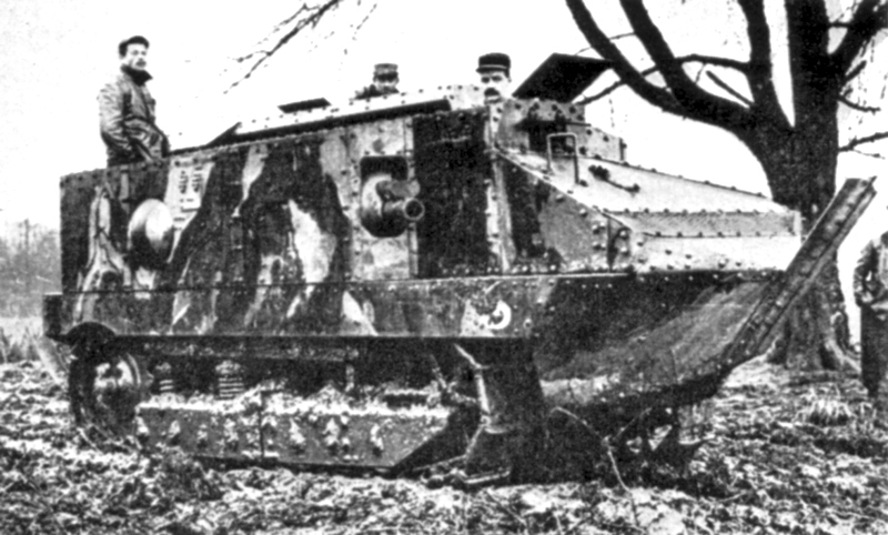 Premier char de l’armée française, char Schneider CA1