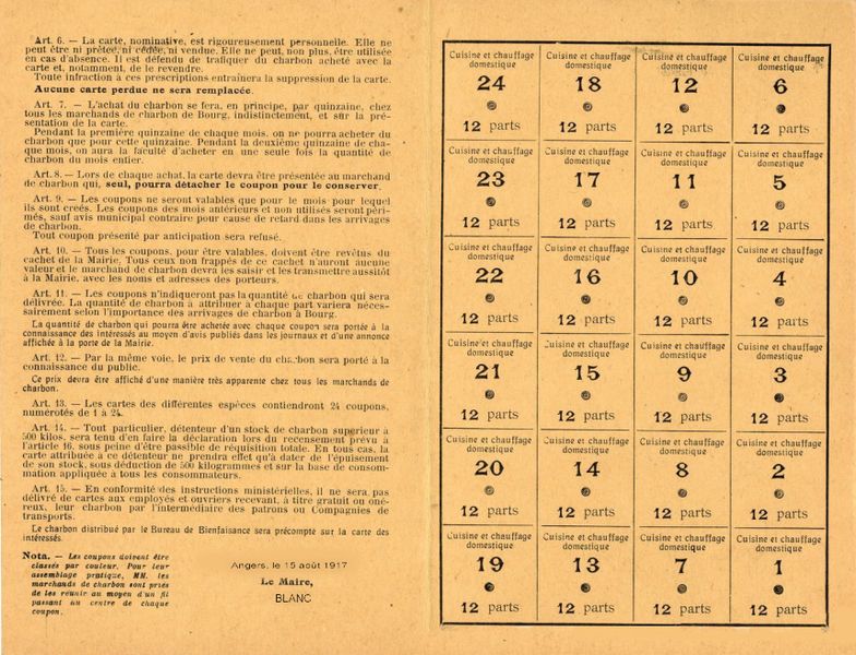 Carte de charbon - Int
