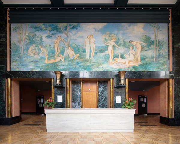 Symphonie pastorale, peinture monumentale du foyer (c) Amélie Boyer, Inventaire général Région Occitanie