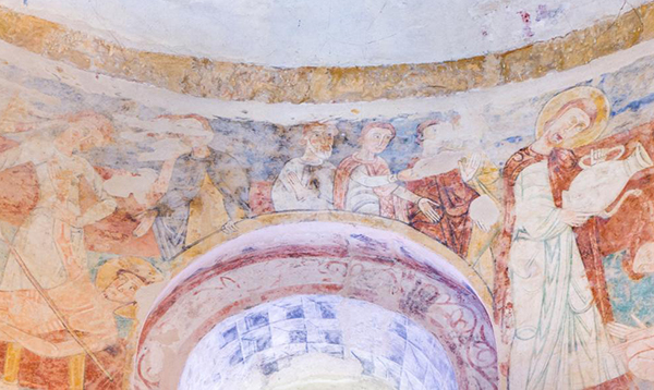Peinture monumentale : cycle de saint Laurent, Nogaro (c) Barrot Johan, Inventaire général Région Occitanie