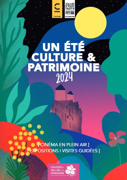 Programme des animations de l'été 2024 du Pays d'art et d'histoire Causses et Vallée de la Dordogne.