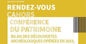 Conférence Cahors découvertes archéo 2023