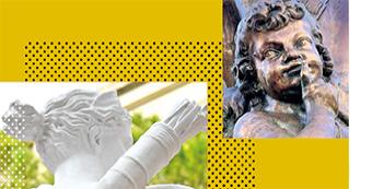 Les statues du quartier Antigone à Montpellier