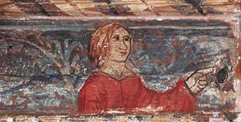 Le plafond peint de la maison Jean Dymes