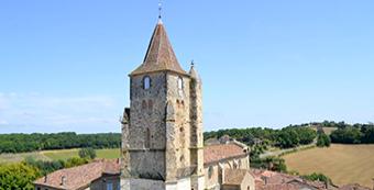 Clocher de Lavardens avant restauration