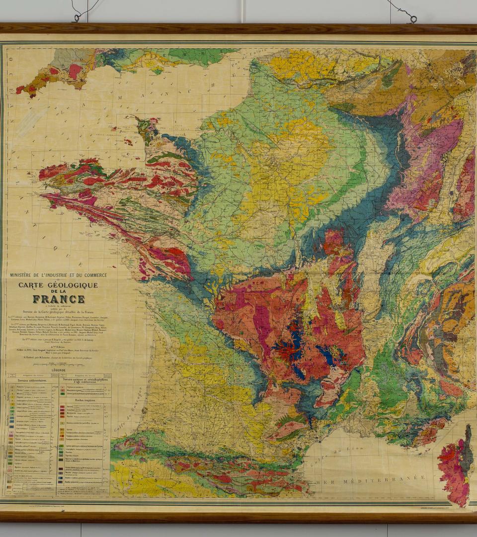 Carte géologique de la France, n°45