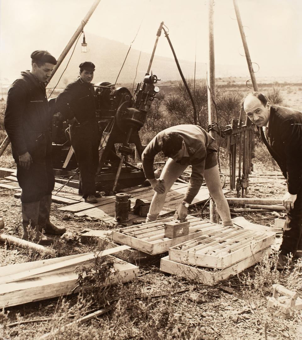 Sondage sur le gisement de Rabejac, avril-mai 1958.