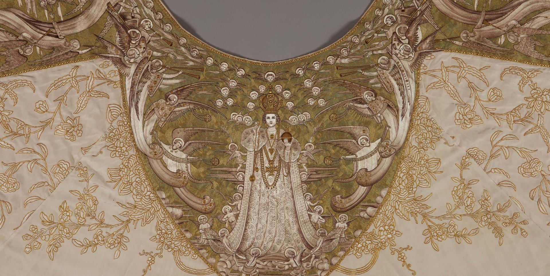 Vue de détail de la chapelle conservée à Nages.