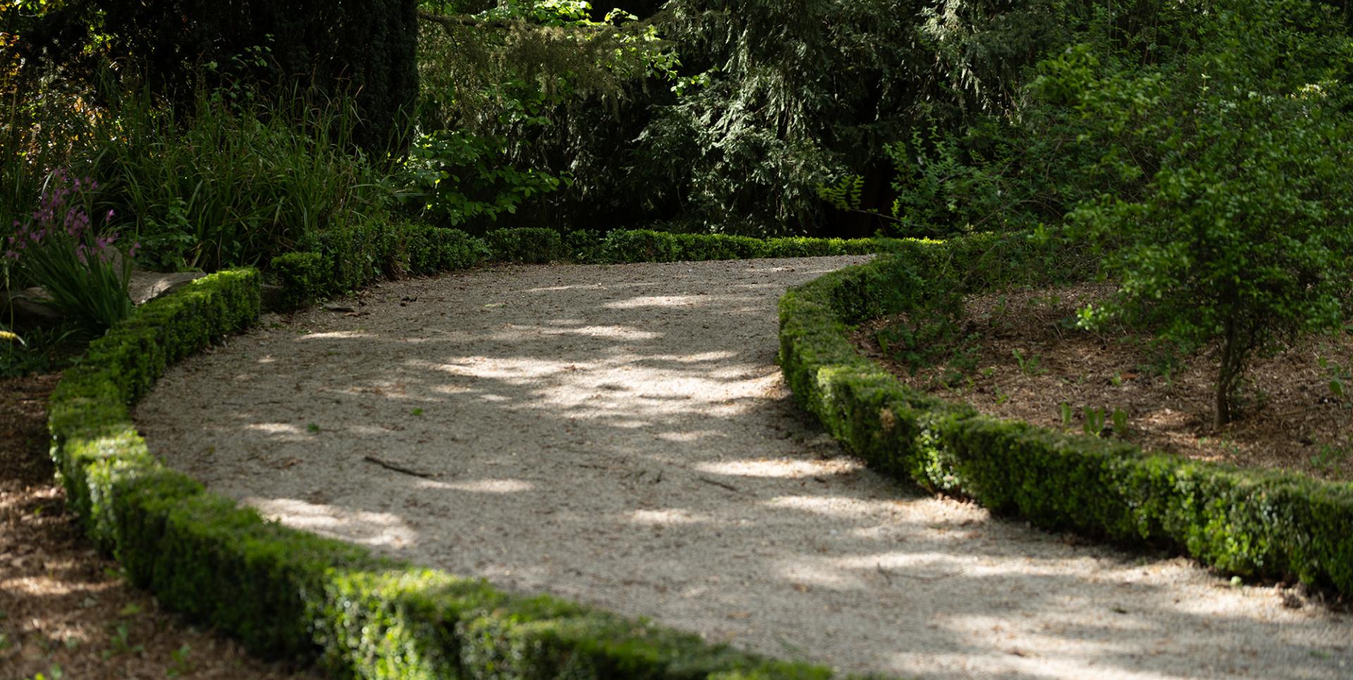 Allée du parc paysager.