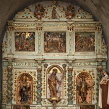 Retable de saint Jean-Baptiste, église Sainte-Marie ou Notre-Dame de L'Assomption, Espira-de-Conflent (66)