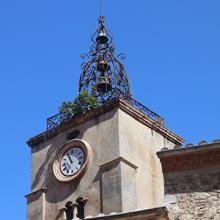 Campanile du clocher de l'église paroissiale Saint-André, Catllar (66)
