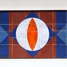Carrelage mural, école, Belesta (09)
