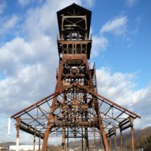 Chevalement, usine d'extraction dit puits central, Decazeville (12)