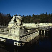 Salle d'eau du Nymphée, jardin de la fontaine, Nîmes (30)