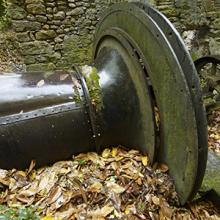 Ventilateur à ailettes (type Rateau), carreau de la mine Simon supérieur, Graissessac (34)