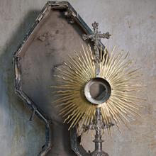 Ostensoir avec sa boite, église Saint-Michel, Montaut-les-Créneaux (32)
