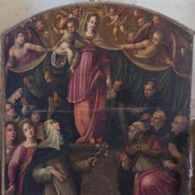 Tableau : Vierge à l'Enfant entourée de saints, Sainte-Anastasie (30)