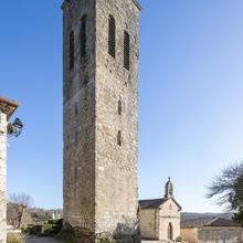 Clocher-tour et chapelle, église Sainte-Marie et Saint-Nicolas, Castelnau-Barbarens (32)