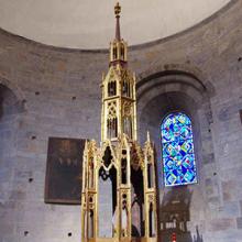 Tour eucharistique, église de l'abbaye de bénédictins Saint-Savin (65)